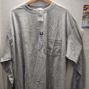 Vintage Mervyns Windridge Long Sleeve Pocket T Shirt USA Made 2XLT